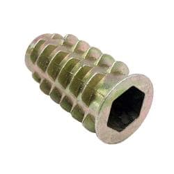 Rampamoer messing rond Ø 1 cm en hoogte 2,5 cm  van massief messing (M6)  - 20 stuks