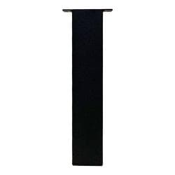 Set stalen rechte tafelpoten zwart vierkant 8 bij 8 cm en hoogte 43 cm  (8 x 8 cm) - 4 stuks