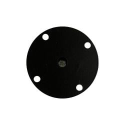 Ronde verstelbare zwarte meubelpoot 9,5 cm