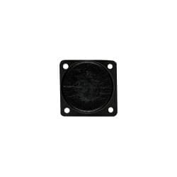 Stalen meubelpoot zwart rond ø 3,2 cm en hoogte 10 cm 