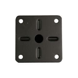Stalen meubelpoot zwart rond ø 3,2 cm en hoogte 10 cm 