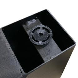 Stalen U tafelpoot zwart 55 bij 8 cm en hoogte 40 cm  (8 x 8 cm) - 2 stuks