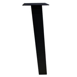 Set stalen schuine tafelpoten zwart vierkant 8 bij 8 cm en hoogte 72 cm  (8 x 8 cm) - 4 stuks