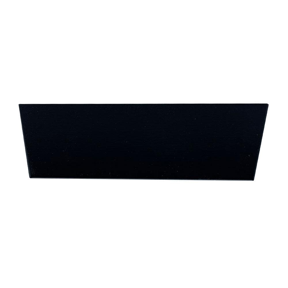 Meubelpoot zwart vierkant 16 bij 4,5 cm en hoogte 5 cm van massief hout Meubelpoot zwart vierkant 16 bij 4,5 cm en hoogte 5 cm van massief hout