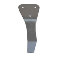 Stalen meubelpoot rvs look vierkant 3 bij 3 cm en hoogte 15 cm  (3 x 3 cm)