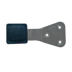 Stalen meubelpoot rvs look vierkant 3 bij 3 cm en hoogte 15 cm  (3 x 3 cm)