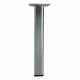 Stalen meubelpoot rvs look vierkant 2,5 bij 2,5 cm en hoogte 20 cm  (2,5 x 2,5 cm)