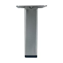 Stalen meubelpoot rvs look vierkant 2,5 bij 2,5 cm en hoogte 10 cm  (2,5 x 2,5 cm)
