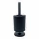 Stalen meubelpoot zwart rond ø 4 cm en hoogte 6 cm  (M10)