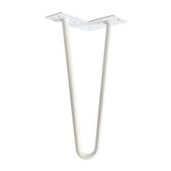 Stalen hairpin wit hairpin ø 1,2 cm en hoogte 30 cm