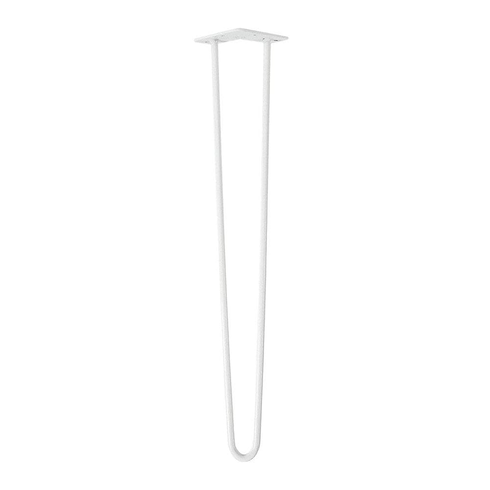 Massief witte hairpin tafelpoot 71 cm