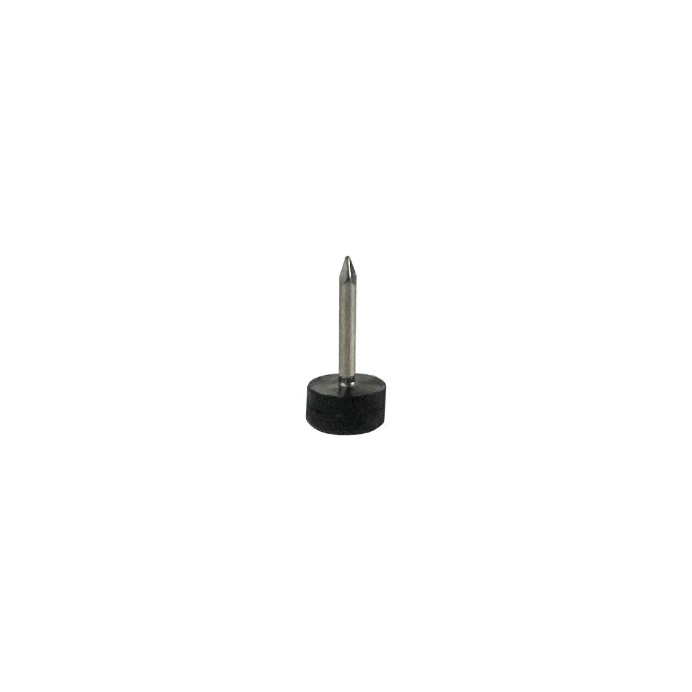 Meubelglijder kunststof zwart diameter 1 cm (zakje 20 stuks)
