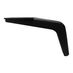 Stalen meubelpoot zwart design 20 bij 4,5 cm en hoogte 12 cm 