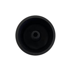 Zwarte stelvoet diameter 3,8 cm (M10 x 30 mm) (zakje 4 stuks)