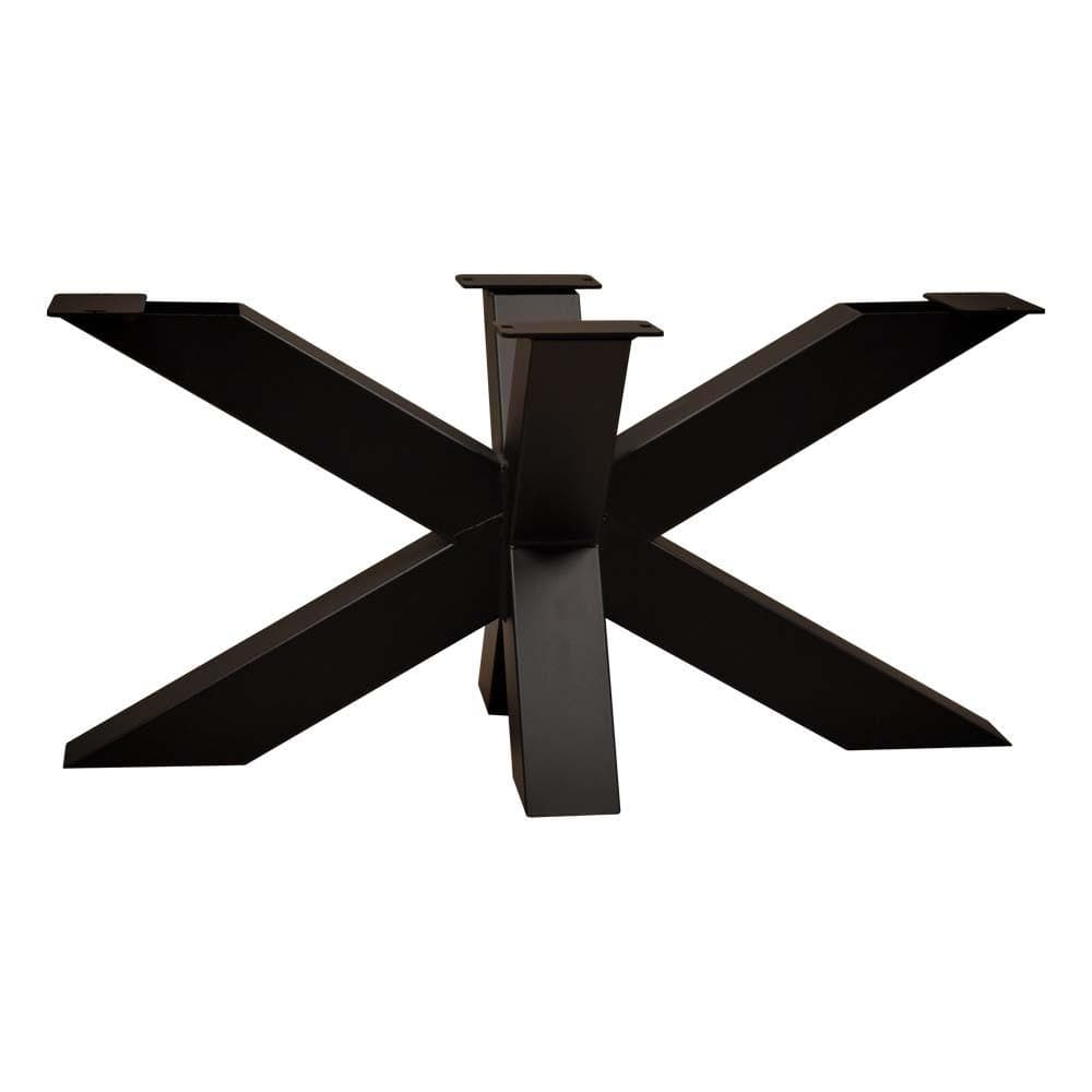 Image of Zwarte stalen salon matrix hoogte 40 cm en breedte 90cm (koker 8 x 8)