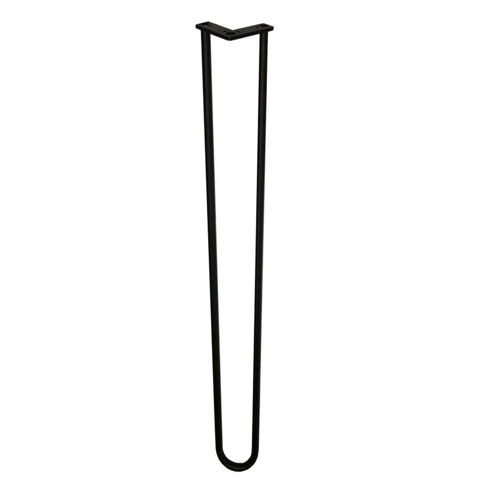 Zwarte hairpin tafelpoot 105 cm