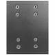 Stalen V tafelpoot 120 x 60 x 73 cm (5 x 15 cm) - Zwart gepoedercoat