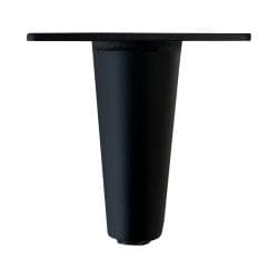 Stalen meubelpoot zwart conisch ø 5 cm / 2,5 cm en hoogte 10 cm 