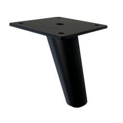 Stalen meubelpoot zwart conisch ø 5 cm / 2,5 cm en hoogte 10 cm 