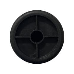 Stalen verstelbare meubelpoot zwart rond ø 4 cm en hoogte 13 cm 