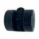 Meubelwiel zwart rond Ø 3,5 cm en hoogte 3,5 cm  van massief kunststof (M8)  - 4 stuks