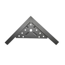 Stalen meubelpoot zwart hoek 18 bij 18 cm en hoogte 10 cm  (2 x 2 cm)