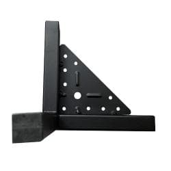 Stalen meubelpoot zwart hoek 18 bij 18 cm en hoogte 10 cm  (2 x 2 cm)