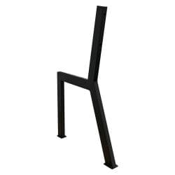 Zwarte stalen N benchleg hoogte 76 cm voor buiten (2,5 x 5)