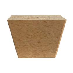 Kleine vierkanten tapse houten meubelpoot 5 cm