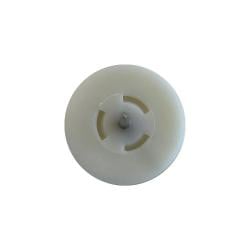 Meubelglijder kunststof wit diameter 3 cm (zakje 20 stuks)