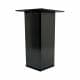 Stalen meubelpoot black chrome rechthoek 5 bij 5 cm en hoogte 13 cm  (5 x 5 cm)