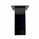 Stalen meubelpoot black chrome rechthoek 5 bij 5 cm en hoogte 13 cm  (5 x 5 cm)