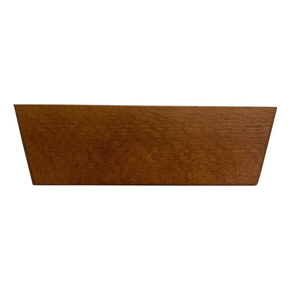 Meubelpoot kersen vierkant 16 bij 4,5 cm en hoogte 5 cm van massief hout Meubelpoot kersen vierkant 16 bij 4,5 cm en hoogte 5 cm van massief hout