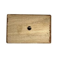 Meubelpoot kersen vierkant 7 bij 4,5 cm en hoogte 5 cm  van massief hout