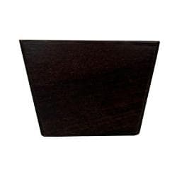 Meubelpoot bruin vierkant 7 bij 4,5 cm en hoogte 5 cm  van massief hout