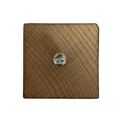 Tapse bruine houten meubelpoot 16 cm (M8)