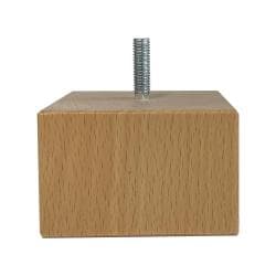 Houten vierkanten meubelpoot 5 cm (M8)