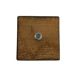 Meubelpoot zwart taps 5,5 bij 5,5 cm en hoogte 16 cm  van massief hout (M8) 