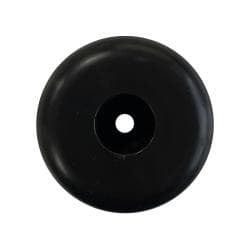 Meubelpoot zwart rond Ø 5 cm en hoogte 1,5 cm  van kunststof