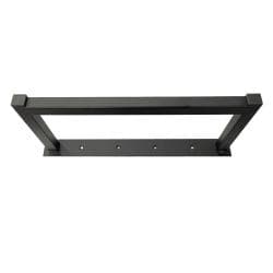 Stalen U kastpoot zwart 38 bij 2 cm en hoogte 15 cm  (2 x 2 cm)