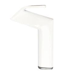 Stalen meubelpoot wit design 11,5 bij 2 cm en hoogte 16 cm