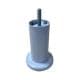 Stalen meubelpoot grijs rond ø 4,2 cm en hoogte 10 cm  (M8)