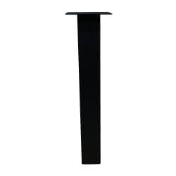 Set stalen rechte tafelpoten zwart vierkant 10 bij 10 cm en hoogte 72 cm  (koker 10 x 10 cm) - 4 stuks