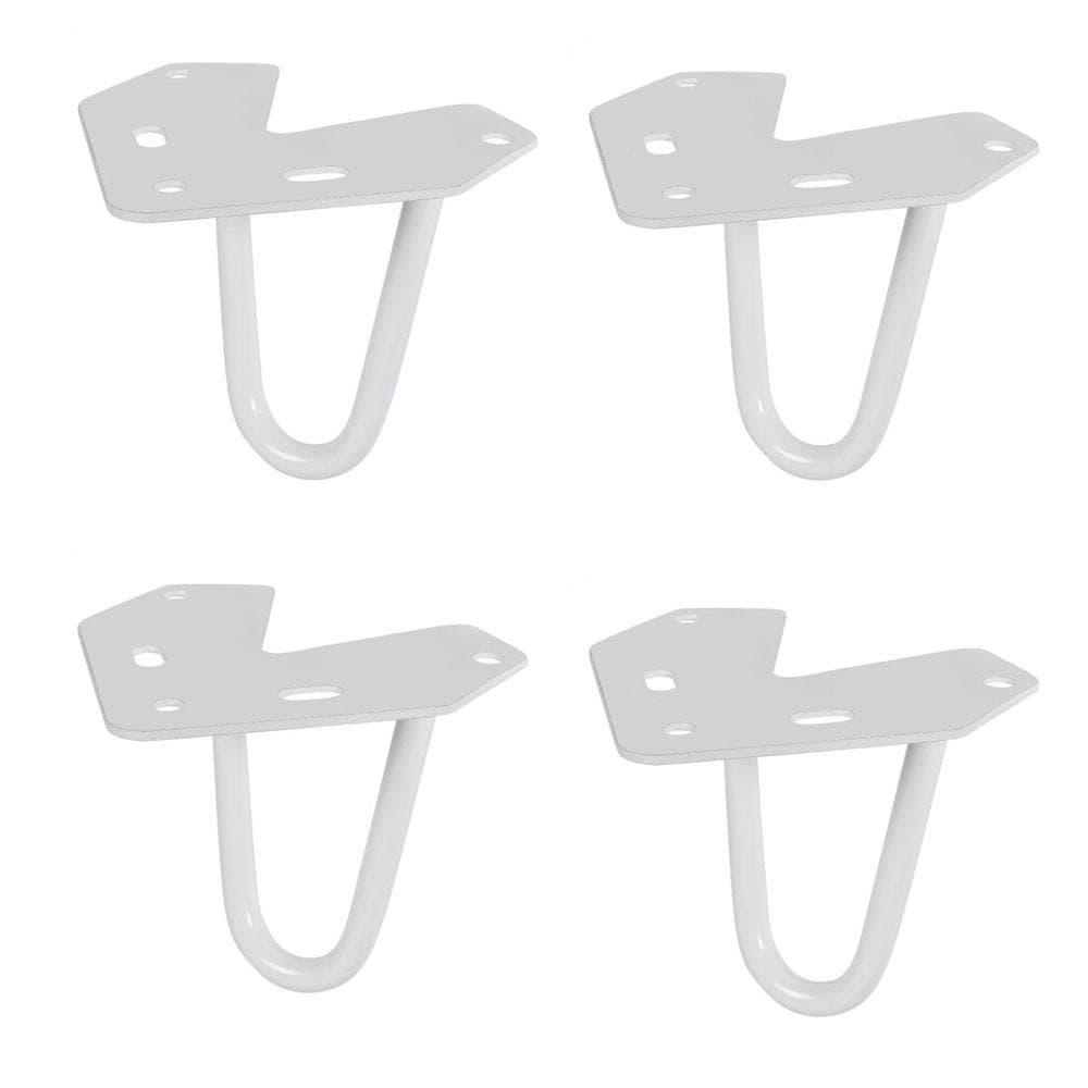 Image of Witte hairpin tafelpoot 10 cm (set van 4)