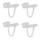 Massief stalen hairpin wit hairpin ø 1,0 cm en hoogte 10 cm  - 4 stuks