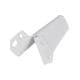 Massief stalen meubelpoot wit taps 8 bij 5 cm en hoogte 10 cm  - 4 stuks