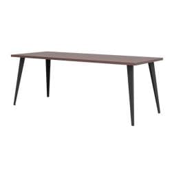 Massief stalen meubelpoot zwart taps 8 bij 5 cm en hoogte 72 cm  - 4 stuks
