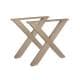 X-poot  x vorm 78 bij 8 cm en hoogte 72 cm  van hout, 8 x 8 cm - 2 stuks
