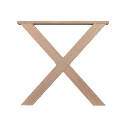 Set houten X tafelpoten 72 cm (koker 8 x 8) 