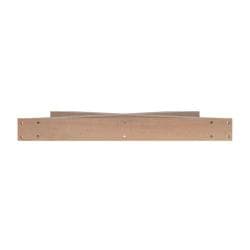 X-poot  x vorm 78 bij 8 cm en hoogte 72 cm  van hout, 8 x 8 cm - 2 stuks